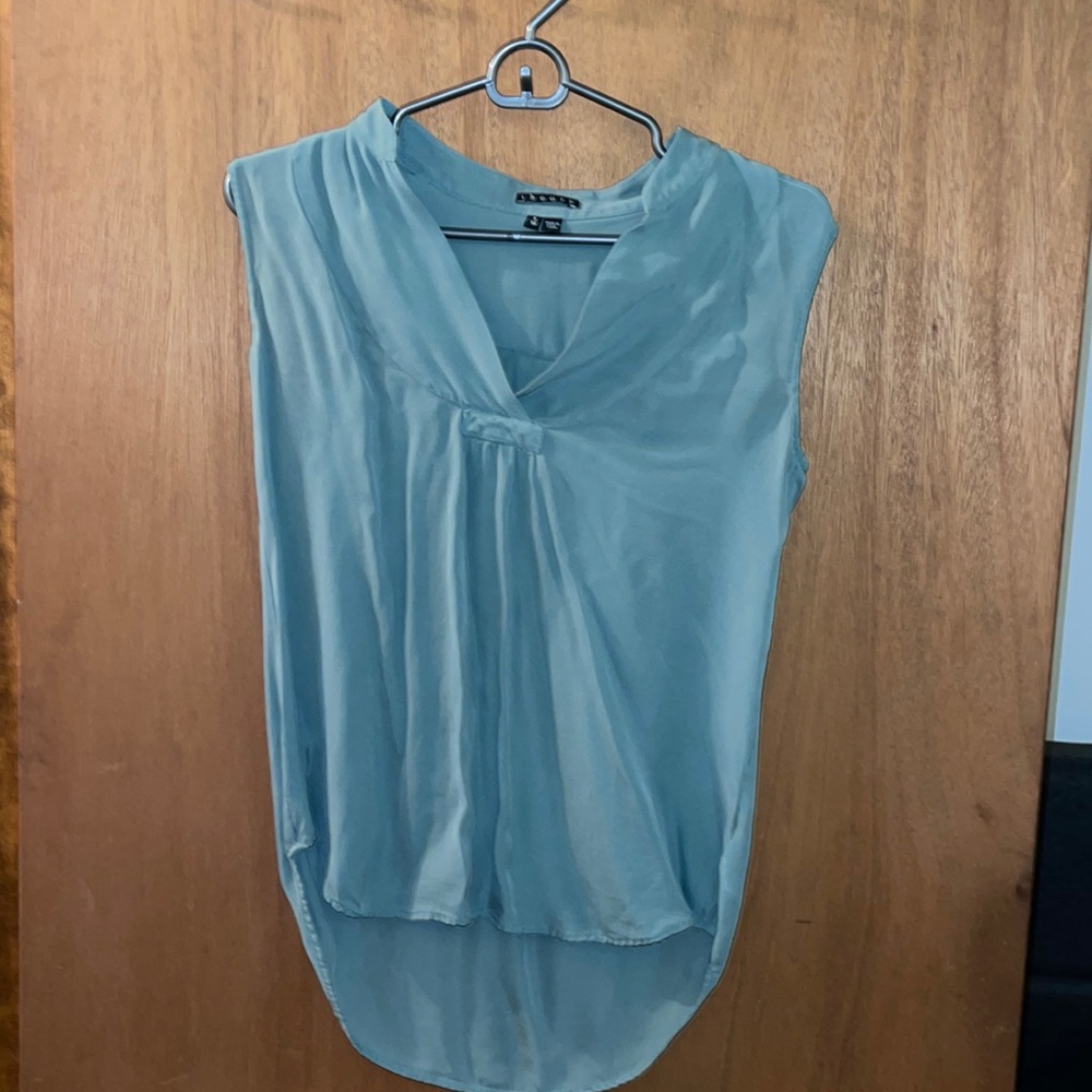 Green blouse